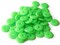 50 10mm Green Disc Beads, Vintage Plastic Flat Round Beads